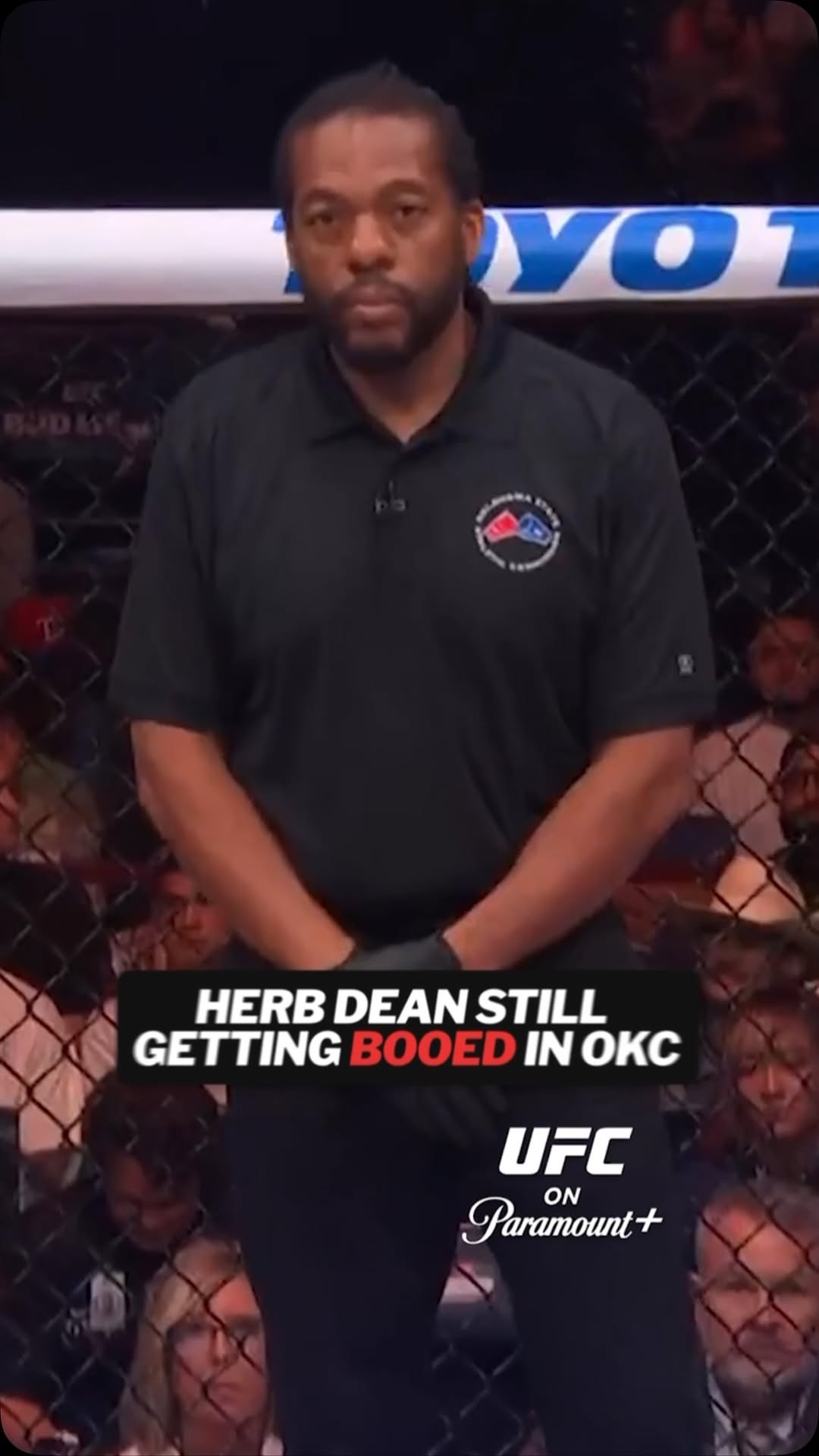 Reação coletiva durante UFC OKC